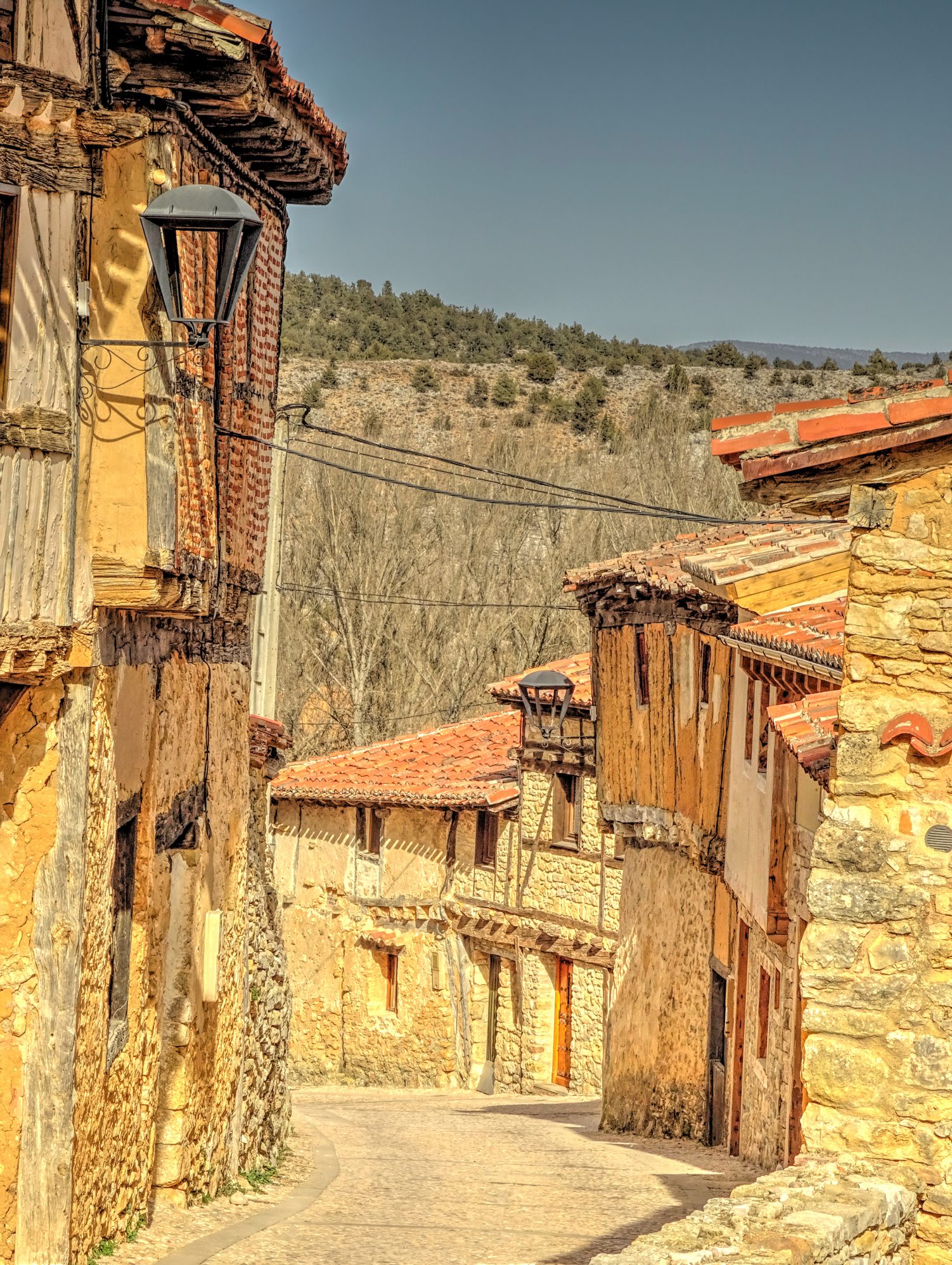 Picturesque village in Castilla y Leon, HDR image